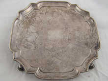 A silver rectangular salver on 14f77a