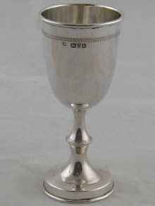 A silver kiddush cup Chester 1913