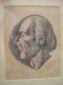 A lithograph of a portrait of Frederick