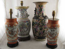 A pair of Chinese vases converted 14f88e