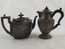 Late Victorian silver. A bachelor teapot
