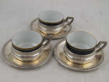 A set of three French teacups in 14f8d5