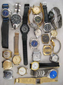 A quantity of wrist watches.