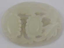 A Chinese white jade floral carving 14f9a1