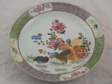 A Chinese ceramic plate finely painted