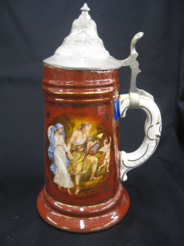 German Porcelain Lithopane Stein 14f9e9