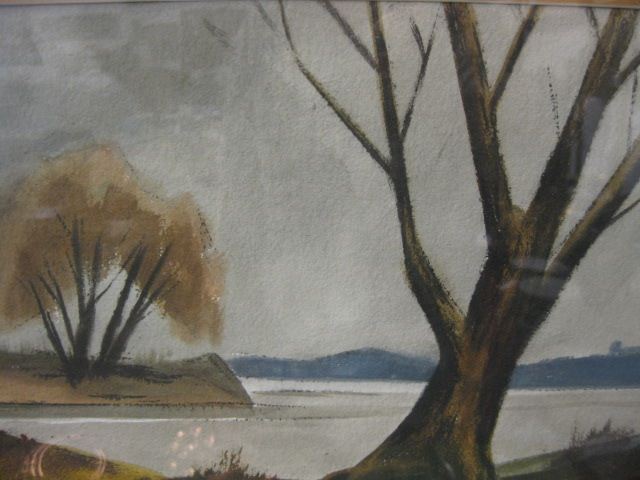 John B Tabb watercolor trees along 14fa0d