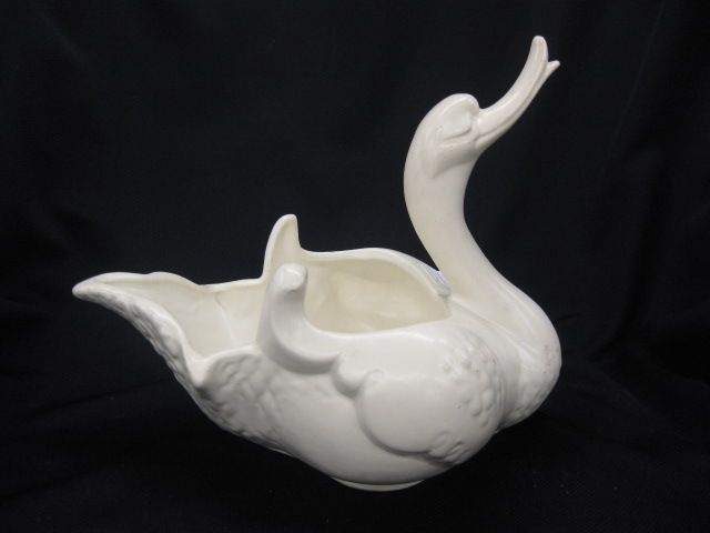 Hull Art Pottery Figural Swan Planter