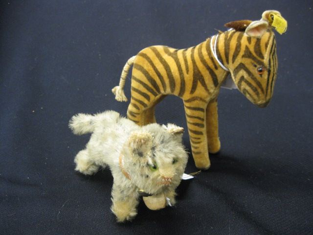 2 Steiff Animals Zebra and small