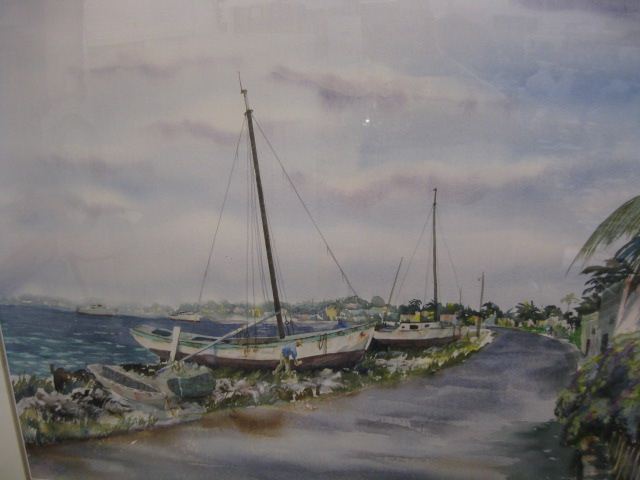 O B Browning Watercolor Sailboats 14fa73