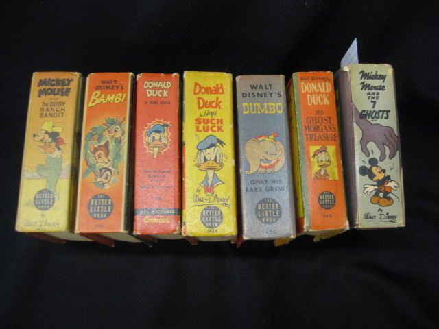 7 Walt Disney Big Little Books includesMickey