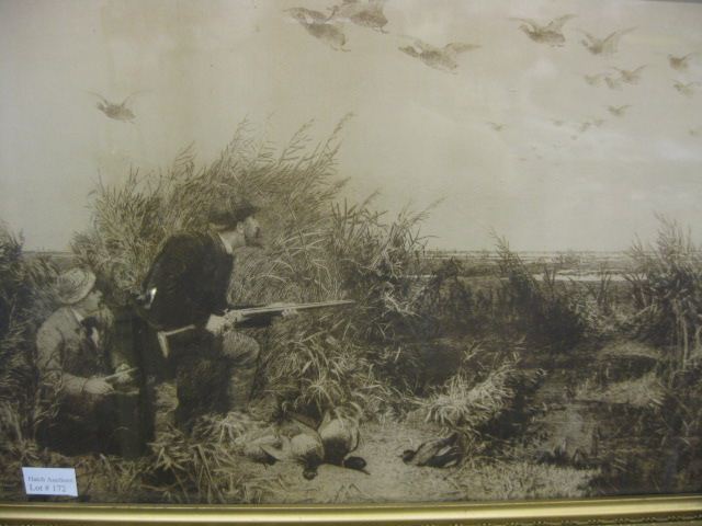 Victorian Duck Hunting Engraving