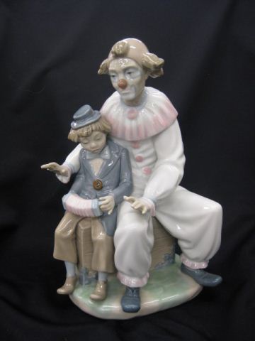 Lladro Porcelain Figurine of Clowns 14fac3
