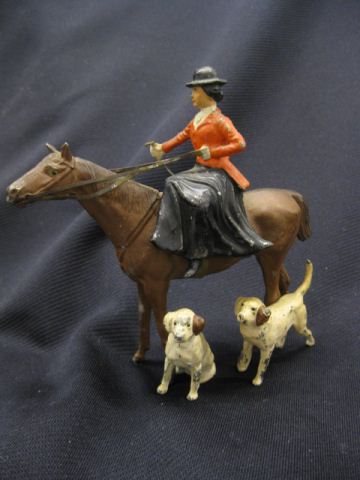Austrian Style Cold Painted Equestrianfigurine