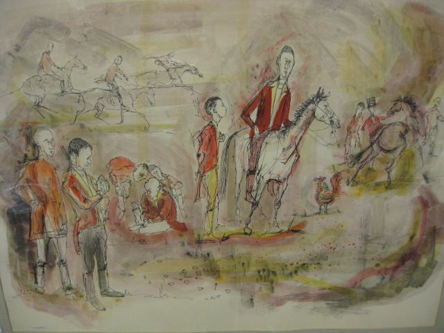 DeCamp Watercolor Fox Hunt Satirescenes