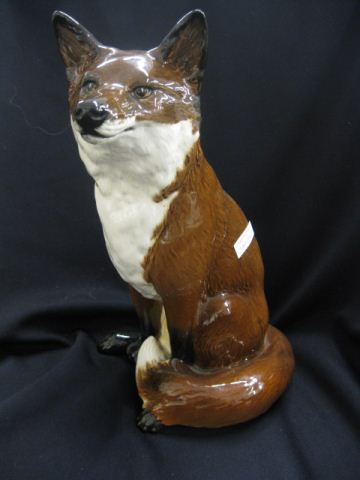 Beswick Porcelain Fox Figurine 12-1/2tall