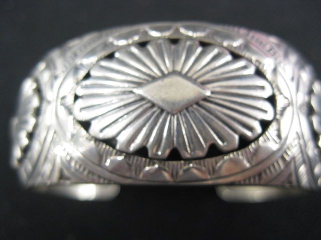 Indian Sterling Silver Cuff Bracelet 14fb0b