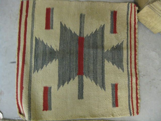 Indian Saddle Blanket red grey 14fb12