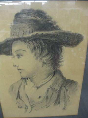 Thomas Murray pencil drawing young boy