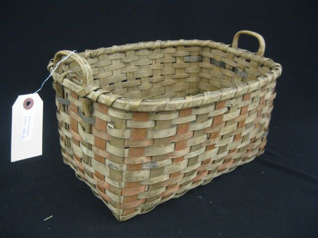 Split Oak Basket handled 11'' x