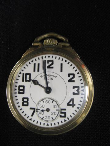 Elgin Railroad Pocketwatch B W  14fb28