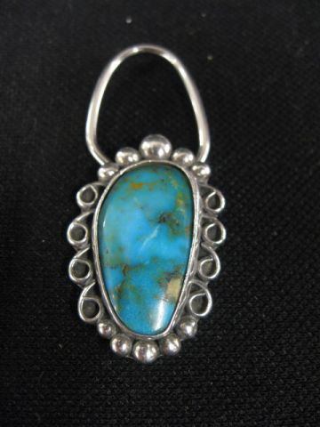 Indian Turquoise Sterling Key 14fb23