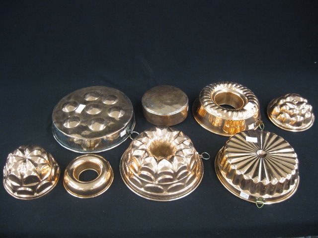 8 Copper Molds wide variety some
