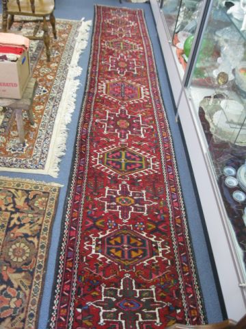 Heriz Persian Handmade Runner geometric