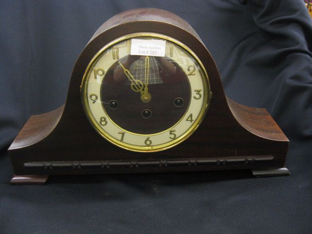 Welby Mahogany Mantle Clock beautifulWestminster 14fb71