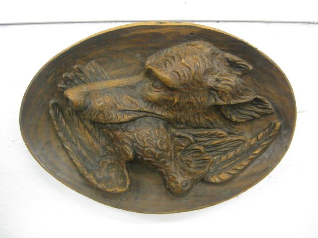 Victorian Wood Carving of a Retriever