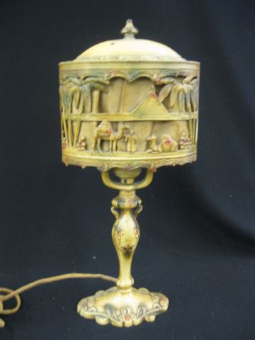 Deco Boudior Lamp camel & oasis