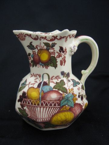 Masons Ironstone Fruit Basket Pitcher