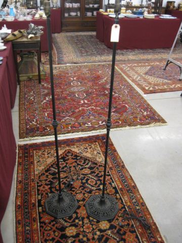 Pair of Cast Iron Floor Lamps fancyopenwork