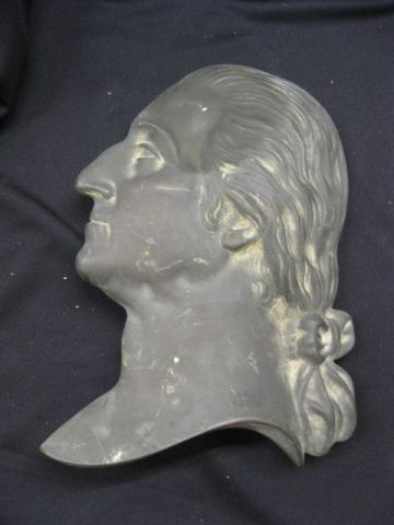 Figural Bronzed Plaque of GeorgeWashington
