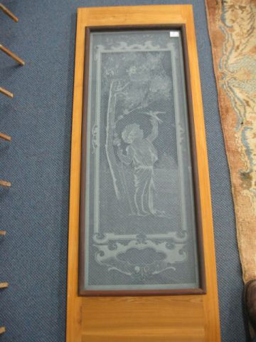 Pair of Etched Glass Victorian 14fc17