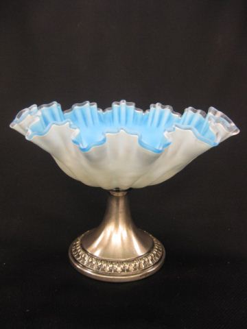 Victorian Satin Art Glass Compote