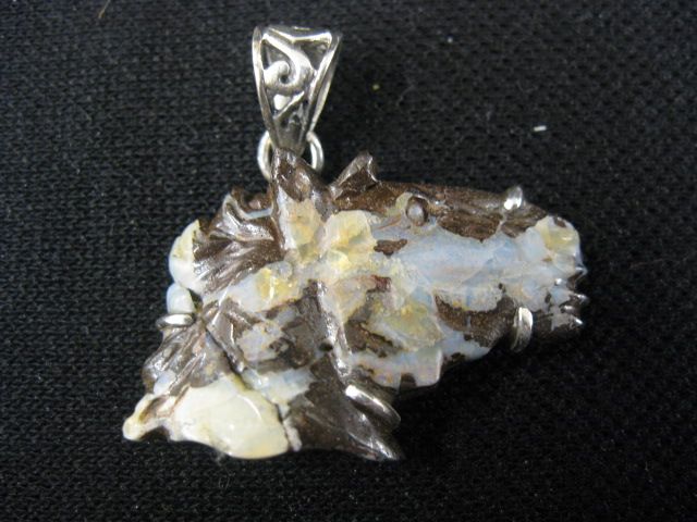 Carved Opal Horsehead Pendant in 14fc5d