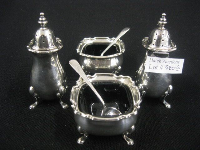 6 pc Tiffany Sterling Silver Salt 14fcc6