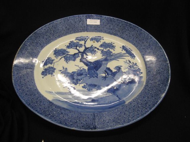 Oriental Blue Imari Porcelain Platter 14fce6