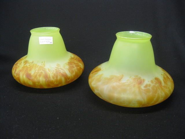 Pair of Loetz Style Art Glass Vases 14fcfc