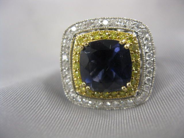 Iolite Diamond Ring 2 80 carat 14fd05