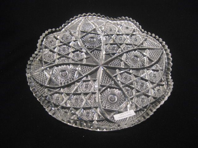 Cut Glass Tray superb starburst