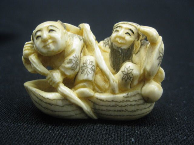 Chinese Carved Ivory Netsuke of