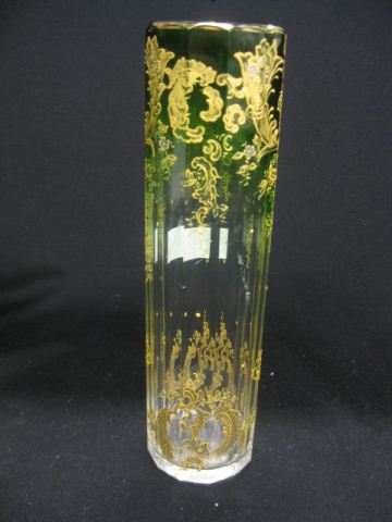 Moser Emerald-to-Clear Art Glass