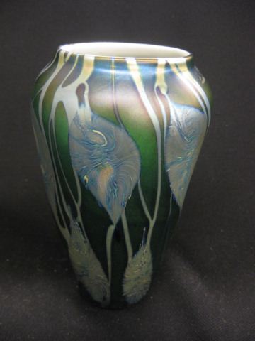 Lotton Art Glass Vase iridescent 14fd50