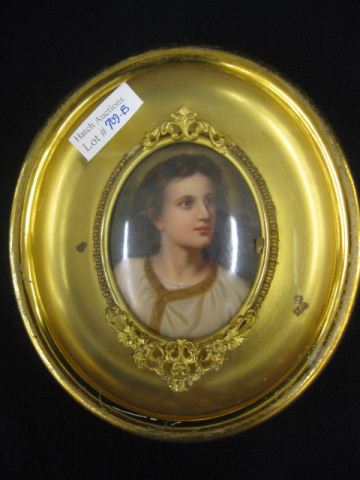 Miniature Painting on Ivory of Young