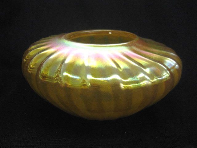 Corri Art Glass Vase golden iridescent 14fd53