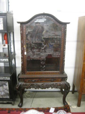 Chinese Carved Display Cabinet