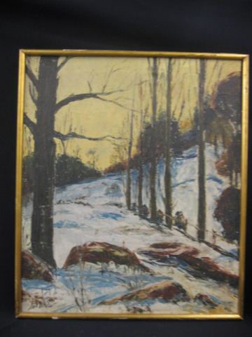 Axel Lind Oil Winter Landscape 14fd78