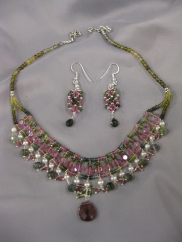 Tourmaline Necklace Earrings 14fd73